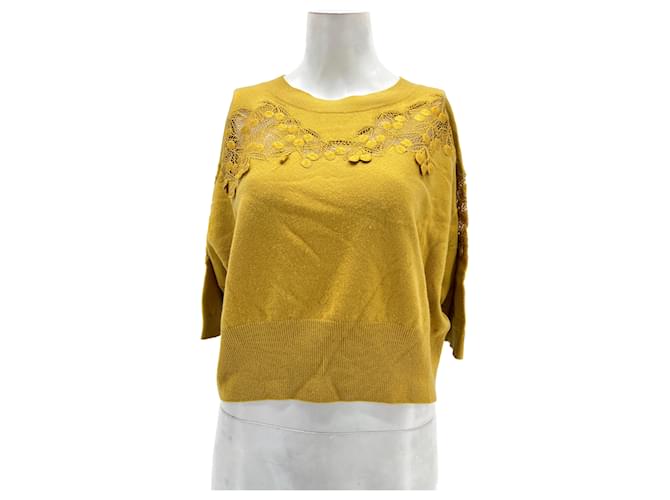 Chloé CHLOE  Knitwear T.International M Wool Yellow  ref.1305576
