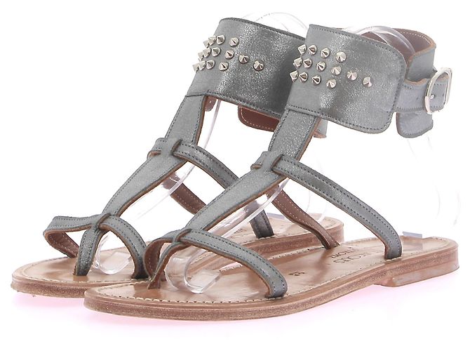 K Jacques sandals T.EU 37 Leather Grey