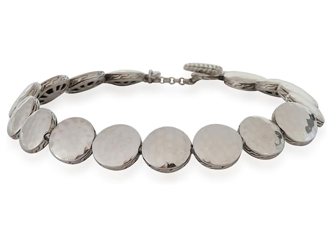 Autre Marque John Hardy Palu Round Disc  Bracelet in  Sterling Silver Silvery Metallic Metal  ref.1305632