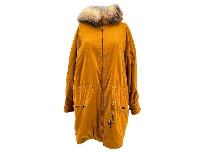 Hermès coats T.International S Polyester Yellow