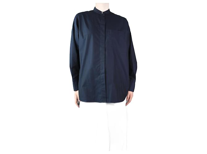 Autre Marque Camisa bolsillo azul marino - talla XS Algodón  ref.1305727