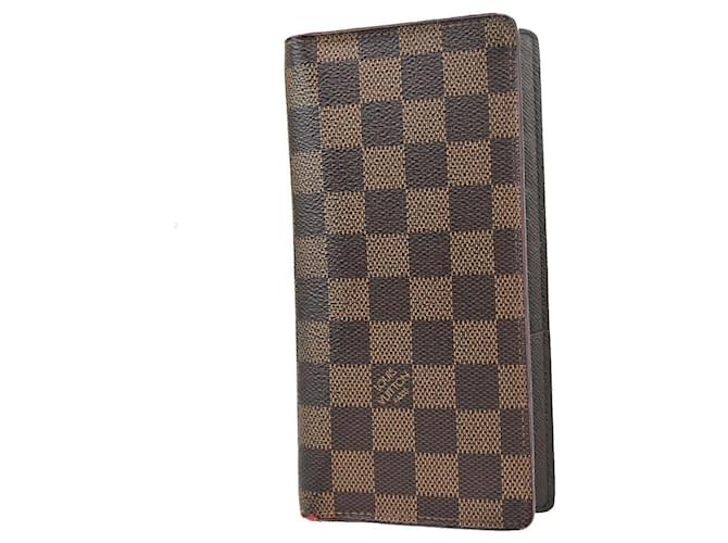 Louis Vuitton Portefeuille Brazza Black Cloth  ref.1305752