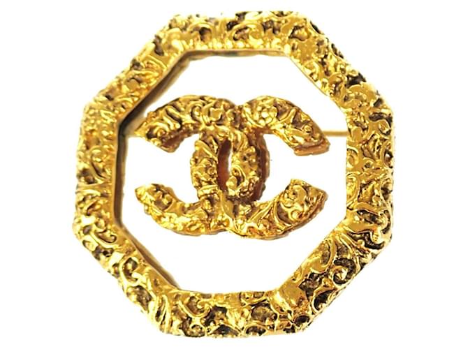 Chanel COCO Mark Dourado Banhado a ouro  ref.1305757