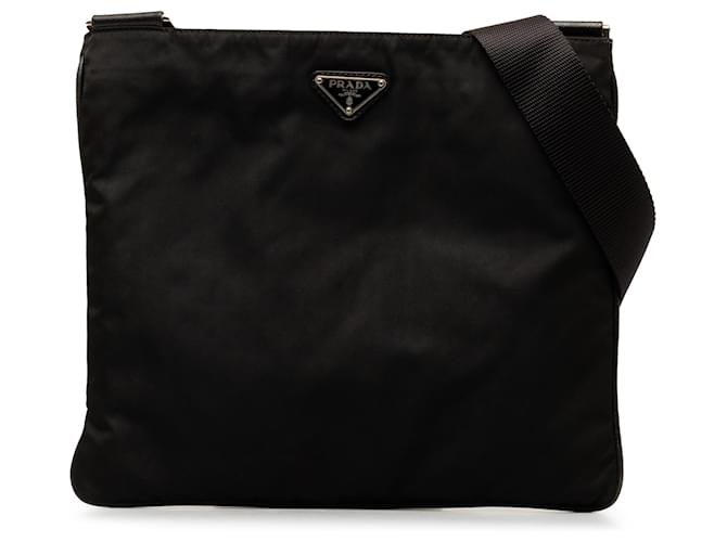 Prada Black Tessuto Crossbody Bag Nylon Cloth  ref.1305798