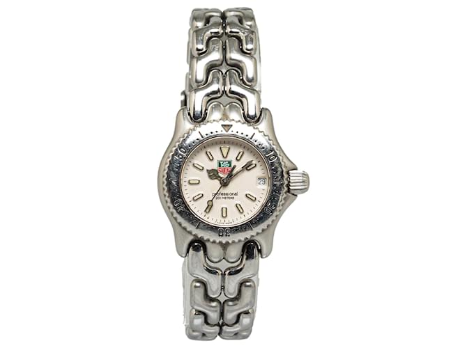 Relógio profissional Tag Heuer prata quartzo aço inoxidável Metal  ref.1305838