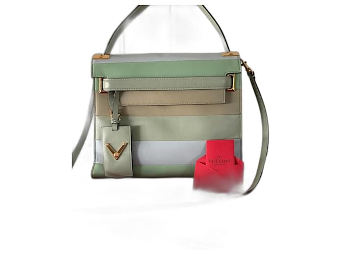 Valentino Garavani Handbags Green Leather  ref.1305866