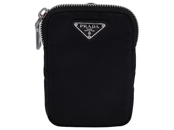 Saffiano Prada Re-Nylon Mini-Tasche aus schwarzem Nylon  ref.1305882