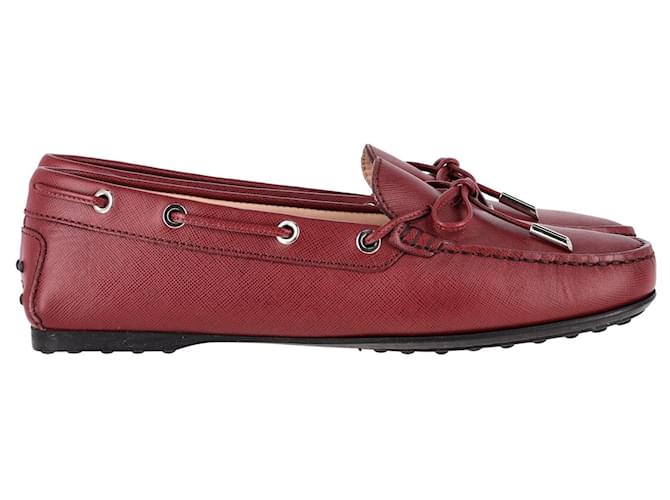 Tod's Heaven Laccetto Loafers in Purple Leather  ref.1305883