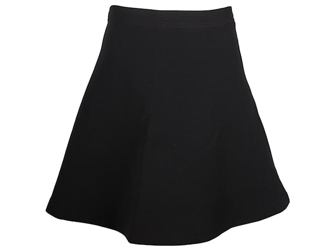 Sandro A-line Mini Skirt in Black Polyester  ref.1305913