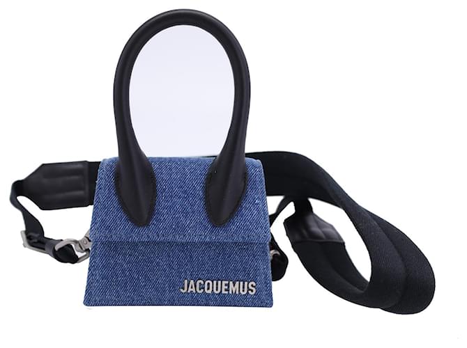 Jacquemus Le Chiquito Homme Mini Denim Bag in Blue Cotton  ref.1305928
