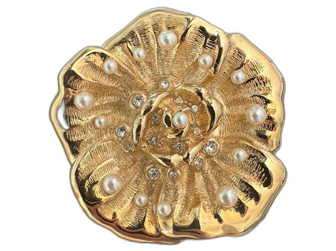 Dior Pins y broches Dorado Chapado en oro  ref.1305948