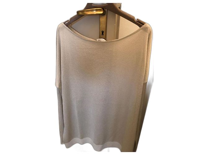 Brunello Cucinelli Lurex Pullover Gold und Silber Gold hardware