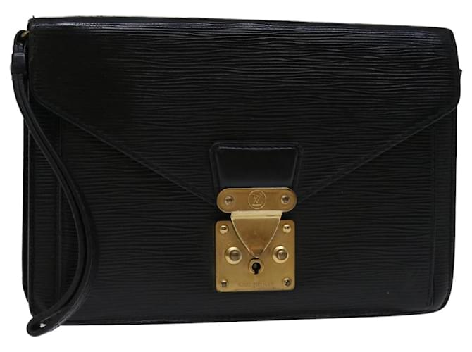 LOUIS VUITTON Epi Serie Dragonne Hand Bag Black M52612 LV Auth 68661 Leather  ref.1305969
