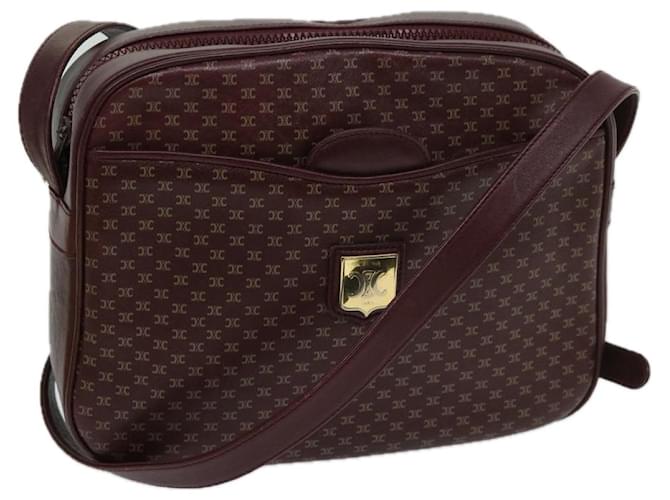 Céline CELINE Shoulder Bag Leather Bordeaux Auth th4687  ref.1305992