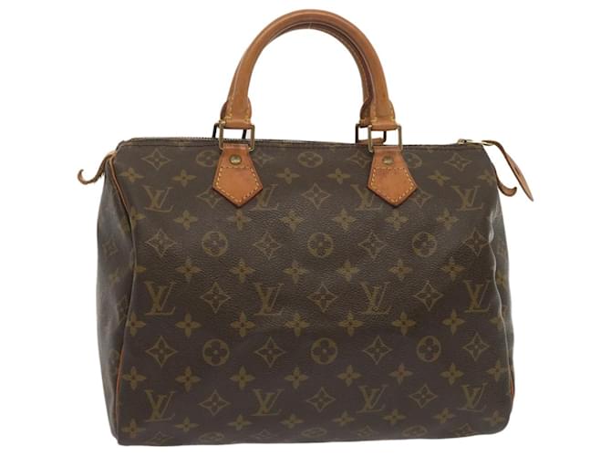 Louis Vuitton Monogram Speedy 30 Hand Bag M41526 LV Auth ki4201 Cloth  ref.1305998