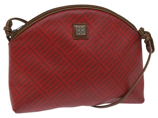 GIVENCHY Shoulder Bag PVC Leather Red Auth bs12917  ref.1306010