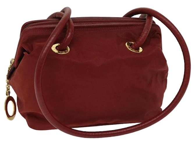 Céline CELINE Shoulder Bag Nylon Red Auth bs12874  ref.1306027