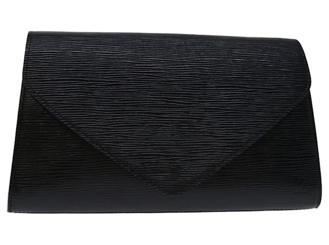 LOUIS VUITTON Epi Art Deco Clutch Bag Black M52632 LV Auth 68638 Leather  ref.1306058