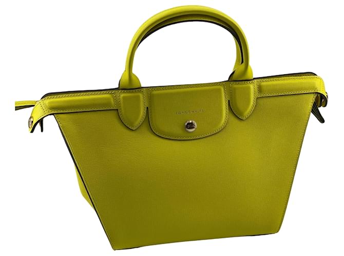 Longchamp Le Pliage Yellow Leather  ref.1306107