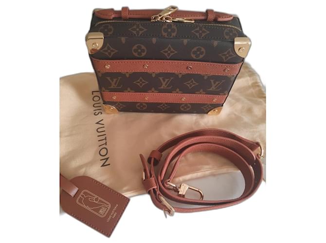 Louis Vuitton Alça de mala da NBA Chocolate Lona  ref.1306124