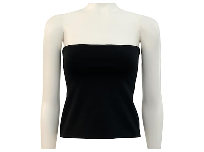 Autre Marque Marni Black Technical Jersey Bustier with Back Buttons Viscose  ref.1306182