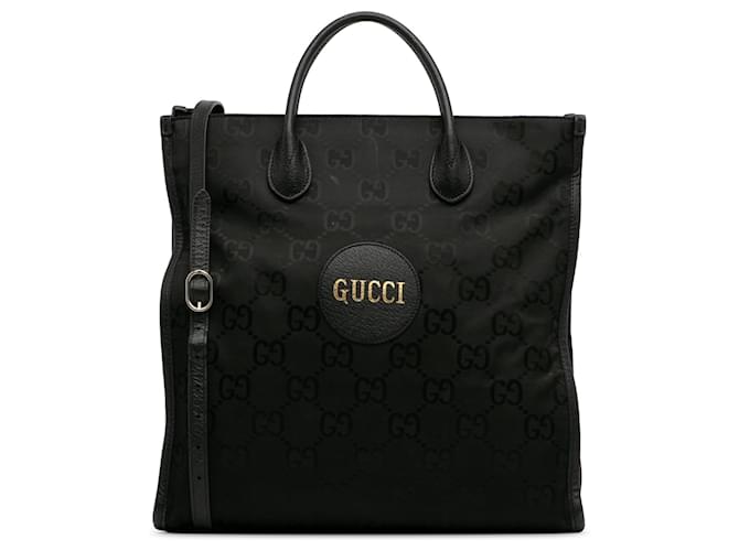 Black Gucci GG Nylon Off The Grid Satchel Leather  ref.1306191