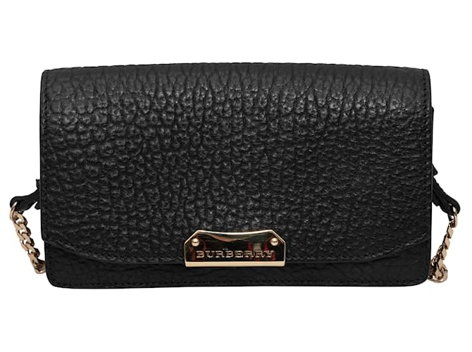 Black Burberry Leather Crossbody Bag  ref.1306229