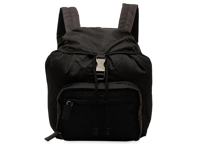 Black Prada Tessuto Backpack Cloth  ref.1306236