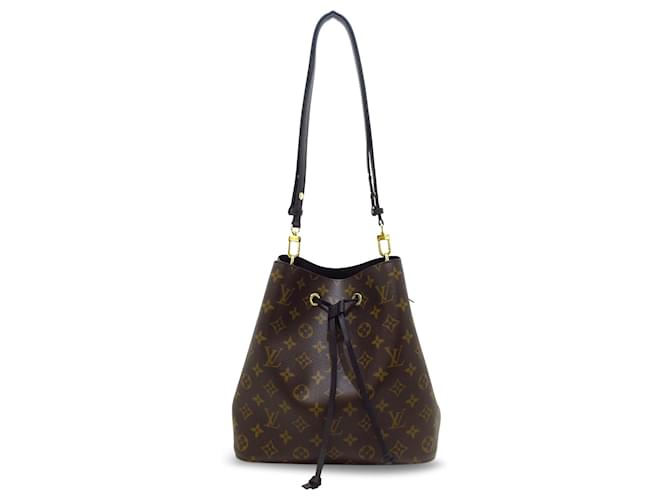 Brown Louis Vuitton Monogram Neonoe MM Bucket Bag Leather  ref.1306239