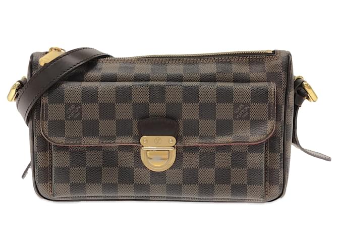 Brown Louis Vuitton Damier Ebene Ravello GM Shoulder Bag Leather  ref.1306251