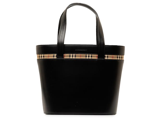 Black Burberry Leather Handbag  ref.1306291