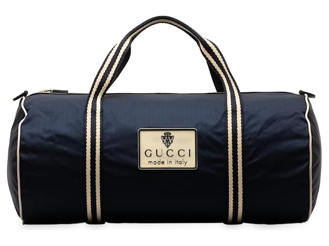 Blaue Reisetasche der Gucci Sports Line Leinwand  ref.1306395