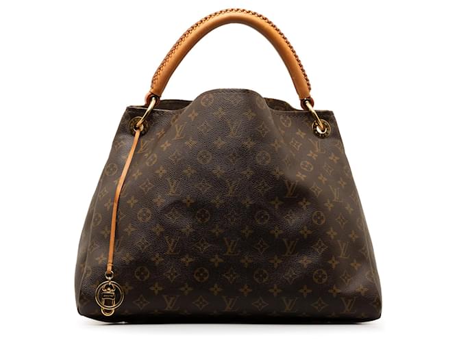 Brown Louis Vuitton Monogram Artsy MM Hobo Bag Leather  ref.1306414