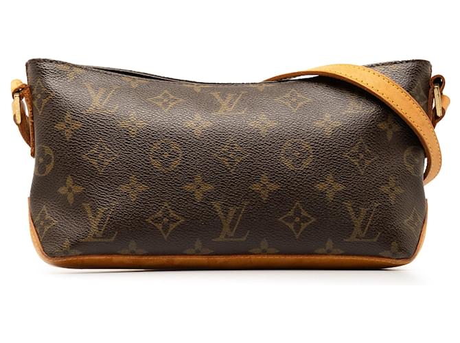 Brown Louis Vuitton Monogram Trotteur Crossbody Bag Cloth  ref.1306417