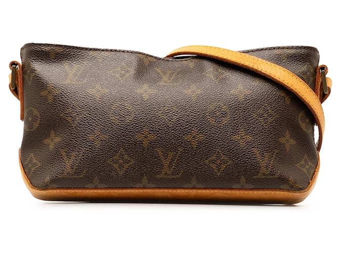 Brown Louis Vuitton Monogram Trotteur Crossbody Bag Cloth  ref.1306418