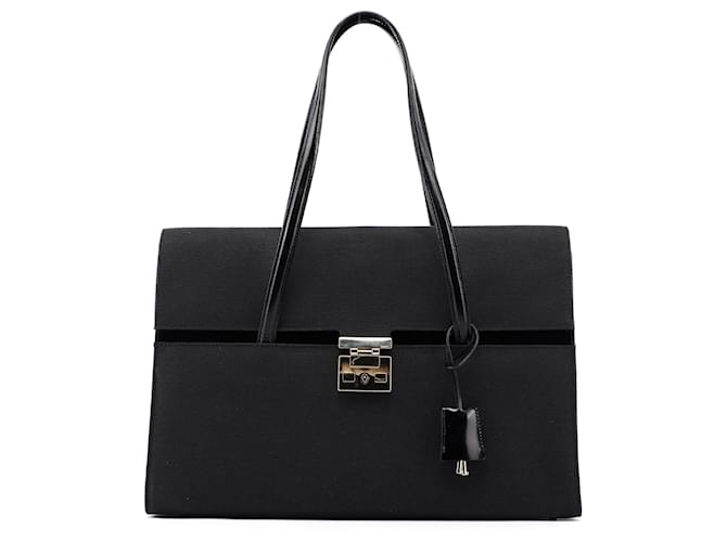 GUCCI Totes Leather Black jackie  ref.1306431