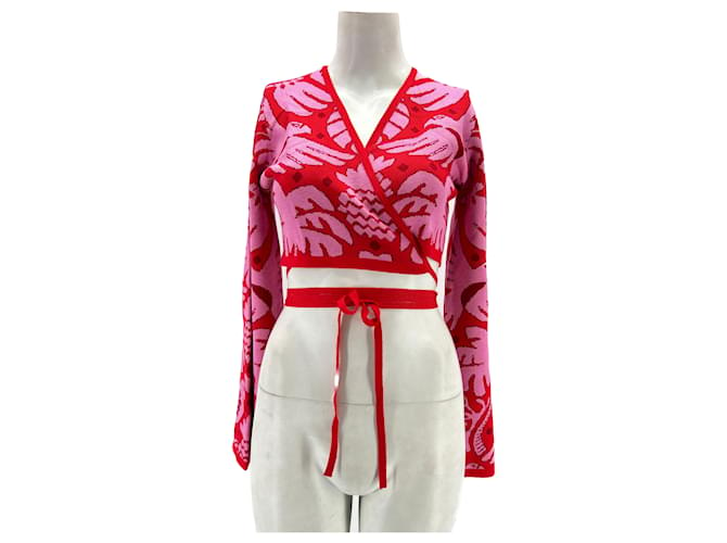 Autre Marque FARM RIO  Knitwear T.International S Viscose Red  ref.1306466