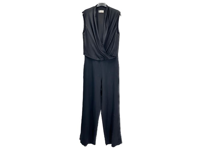 Lanvin Jumpsuits T.FR 38 Seide Schwarz