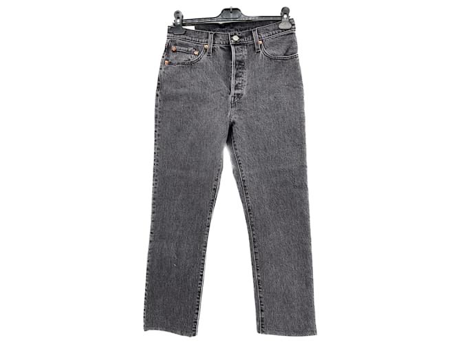 LEVI'S  Jeans T.US 27 cotton Grey  ref.1306517