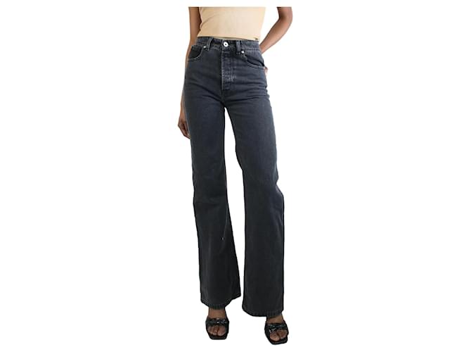 Paco Rabanne Schwarze Jeans mit geradem Bein aus verwaschenem Denim – Größe IT 34 Baumwolle  ref.1306601