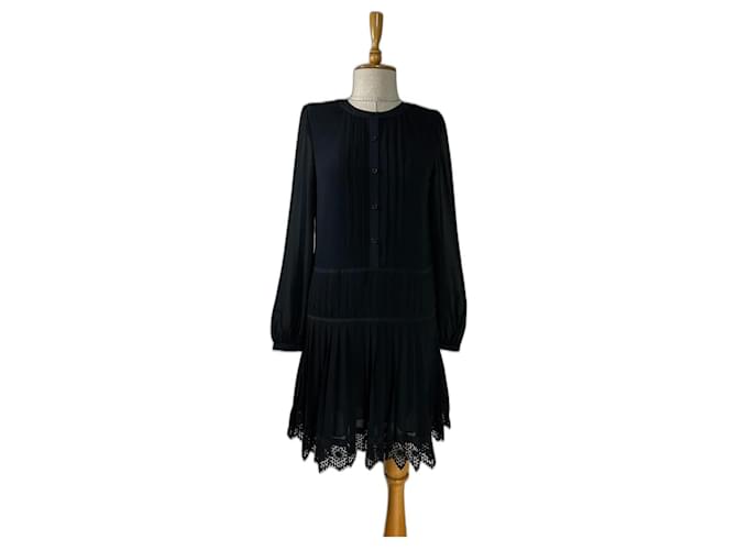 Tory Burch Dresses Black Polyester  ref.1306625