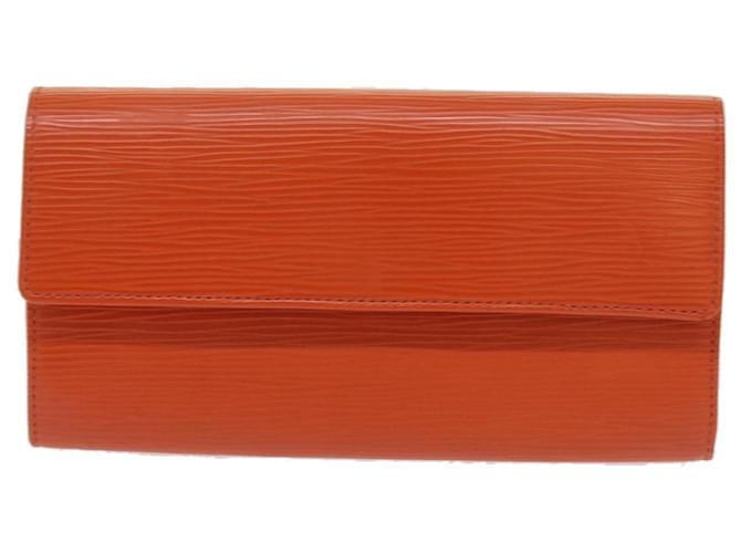 Louis Vuitton Portefeuille Sarah Orange Leather  ref.1306711