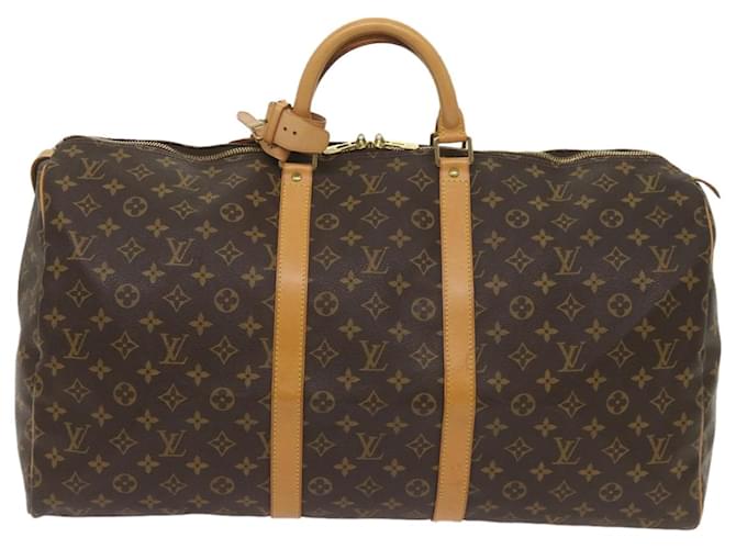 Louis Vuitton Keepall 55 Brown Cloth  ref.1306718