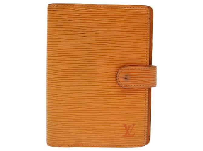 Louis Vuitton Agenda PM Orange Leather  ref.1306752