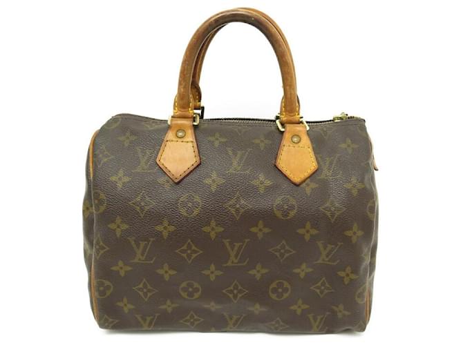 Louis Vuitton Speedy Handbag 25 M41109 CANVAS HANDBAG MONOGRAM CANVAS Brown Cloth  ref.1306779