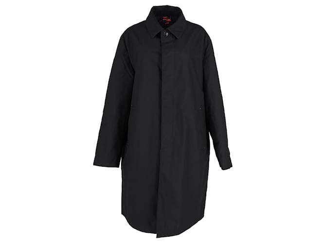 Carolina Herrera Collared Coat in Black Polyester  ref.1306818