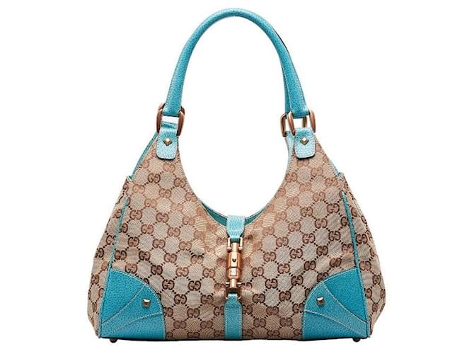 Gucci GG Canvas Jackie Shoulder Bag 124407 Cloth  ref.1306882