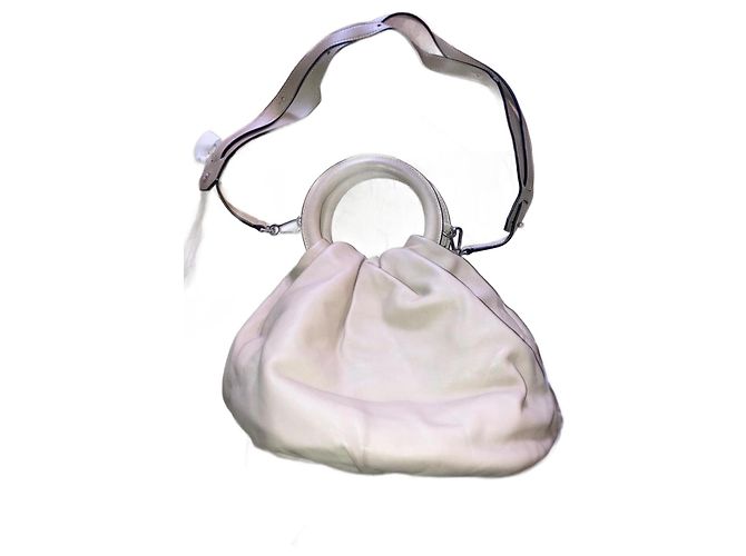 Bolsa Loewe Bounce Bege em Pele de Cordeiro