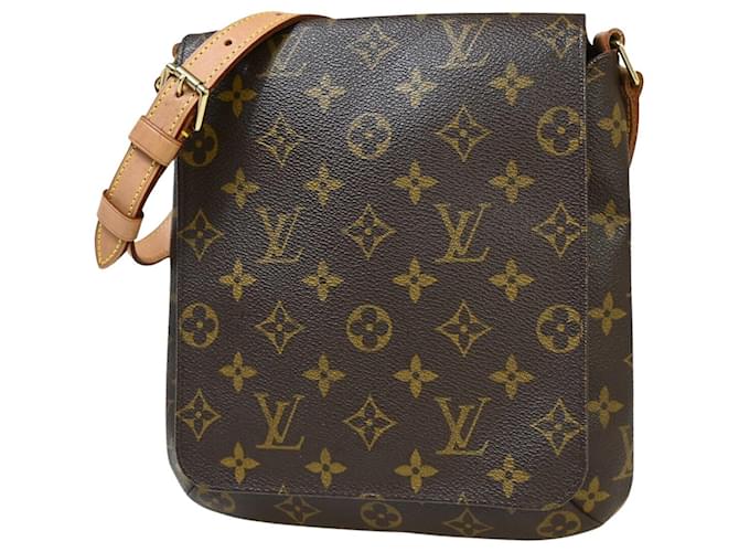 Louis Vuitton Musette Salsa Brown Gold-plated  ref.1306911