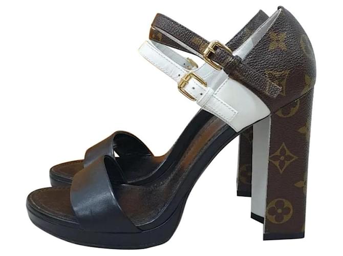 Louis Vuitton Calfskin Monogram Matchmake Cross Sandals Multiple colors Leather  ref.1306938